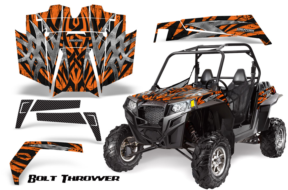 RZR 900 2011 Graphics Kit Bolt Thrower Orange